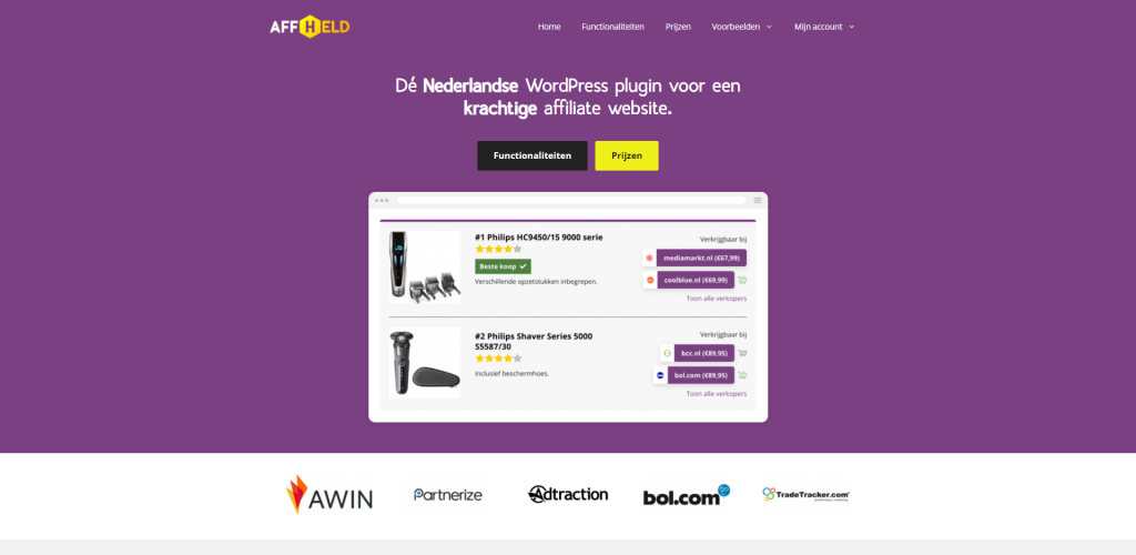 Affiliate Held review: automatiseer je affiliate website
