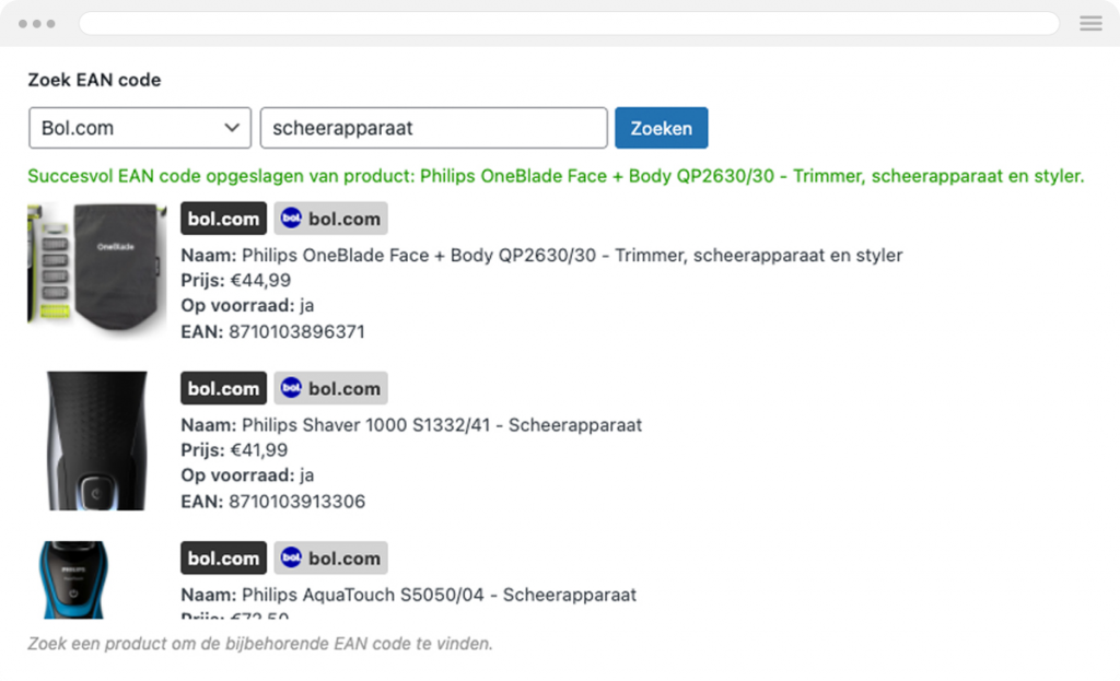 afbeelding van affiliate producten