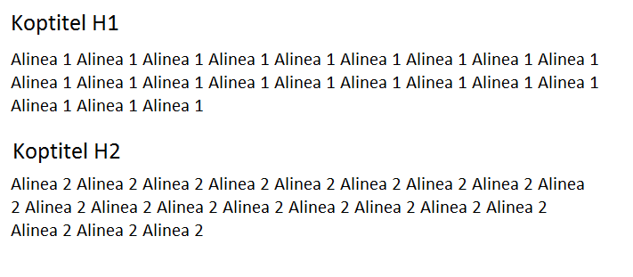 Afbeelding van tekst structuur