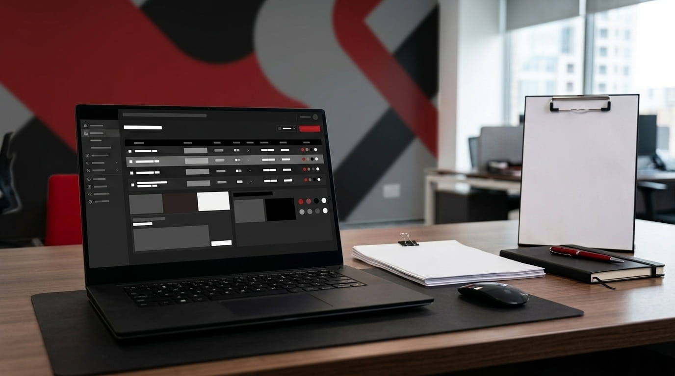Laptop met dashboard en kwaliteitscontrole voor het veilig inkopen van whitelabel linkbuilding